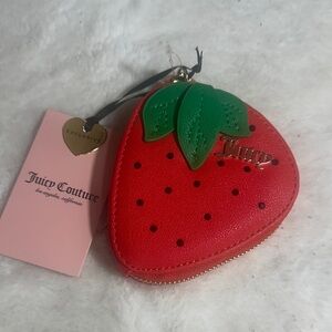 Juicy couture sweet juicy berry coin pouch in cool red